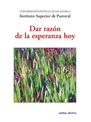 cover image of Dar razón de la esperanza hoy